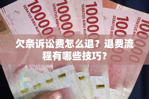 北京欠条诉讼费怎么退？退费流程有哪些技巧？