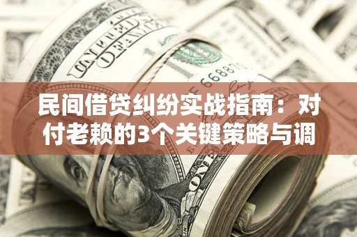 北京民间借贷纠纷实战指南：对付老赖的3个关键策略与调解盲区解析