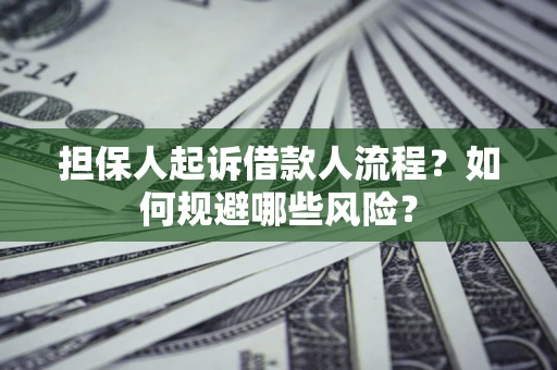 北京担保人起诉借款人流程？如何规避哪些风险？