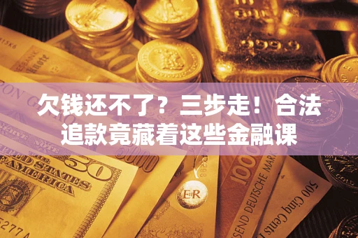 北京欠钱还不了？三步走！合法追款竟藏着这些金融课