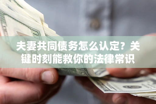 北京夫妻共同债务怎么认定？关键时刻能救你的法律常识
